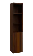 MHN 5 - 4DN3 kancelářská skříň, 1-dveřová/nika, levá, 1820x400x400, ořech královský